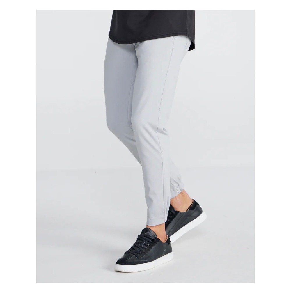 BYLT Premium Basics Everyday Pant Mens 38 Sage Grey Technical Stretch Tapered
